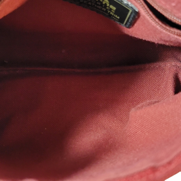 Liz Claiborne Vintage Red Crossbody Shoulder Bag Women's Purse Red - Picture 13 of 15